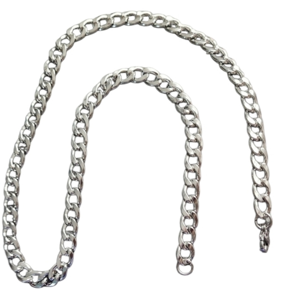 Men's Stainless Steel Curb Chain Necklace 7mm